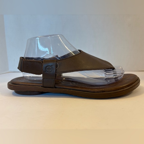 Born brown leather t-strap thong sandals size 9 - Picture 3 of 12
